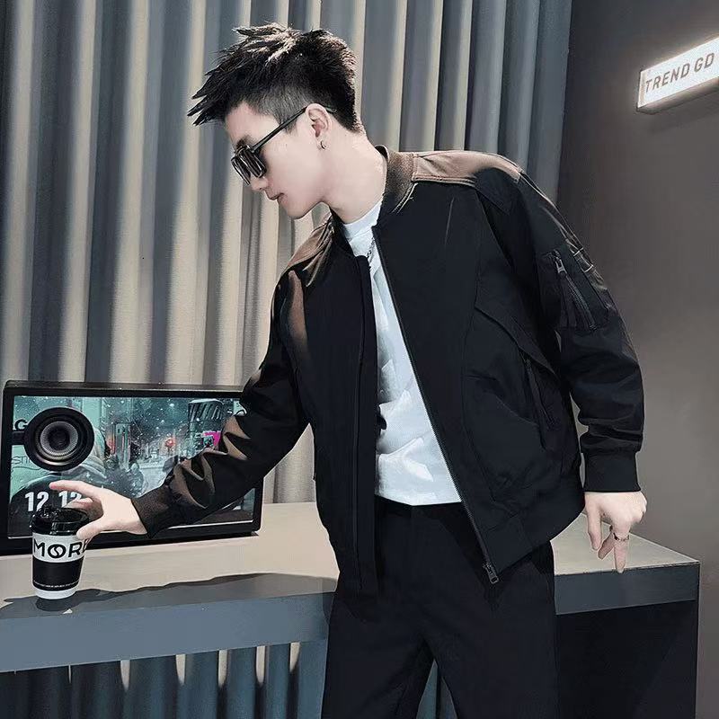 2025 Spring And Autumn New Fashion Men's Simple Casual Jacket With Baseball Designer Coat Collar Trendy Brand Versatile Coat