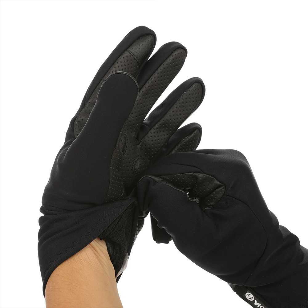 YKYWBIKE Cycling Gloves Full Finger 015C Waterproof Winter Warmth Fleece Shockabsorbing Touch Screen Road Bike Gloves MTB J2510291