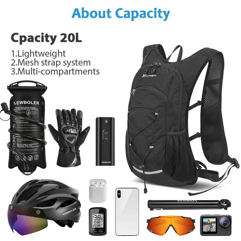 20L Cycling Lightweight Hydration Backpack Outdoor Sport Hiking Camping Climbing Mountaineering Rucksack Travel Water Bag H251029