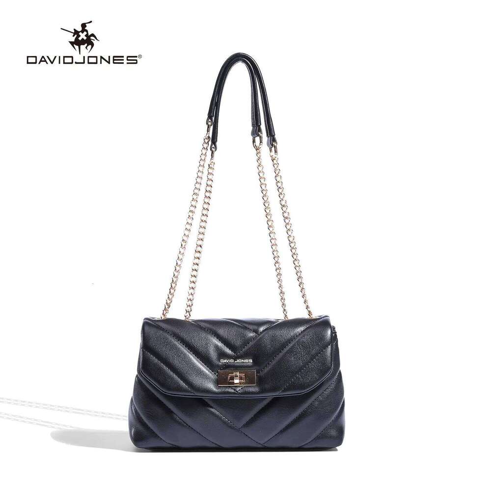 2024 New David Jones Female Crossbody Women Handbag PU Leather Lady Business Work Shoulder Bag Student Exquisite Fashionable