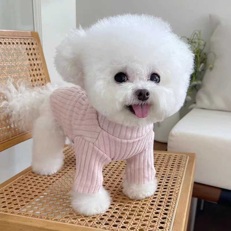 Pet Spring Autumn Dog Base Coat Autumn Winter Knitted Thick Cute High Neck Top Pet Two Leg Teddy Cat Top Hoodie C251030