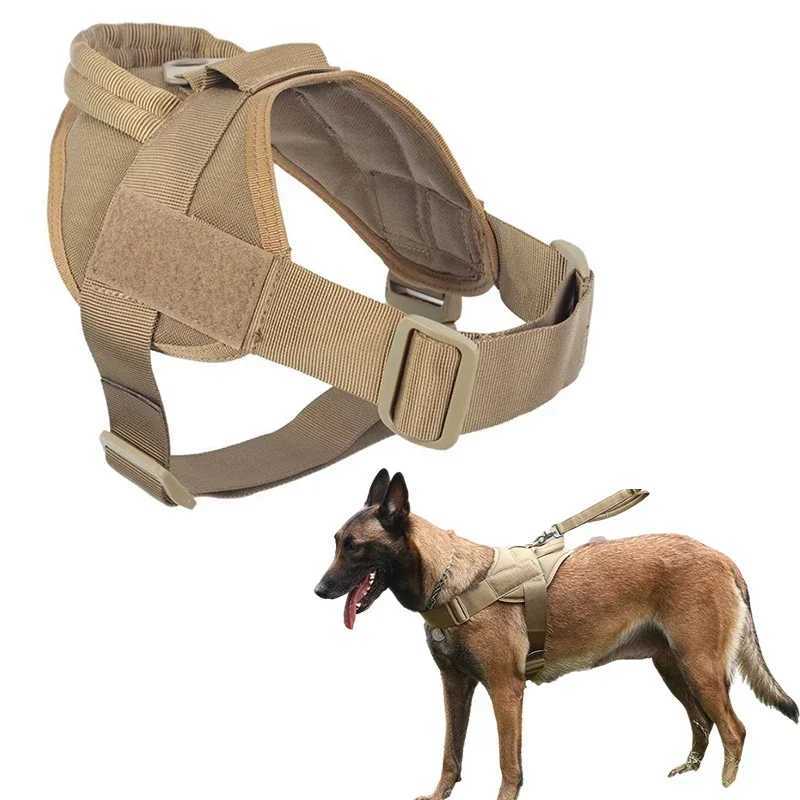 Tactical Big Dog Harness Chest Dog Vest German Shepherd Pet Pectoral Collar Nylon Adjustable Training For Medium Large Doggie J251129