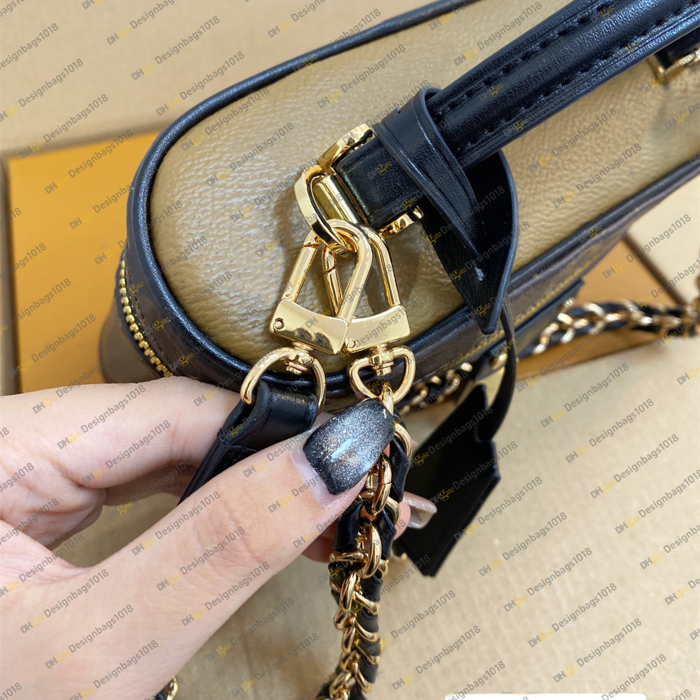 Top Designer bag Nice Vanity Women Toiletry Chain Shoulder Crossbody Bags Luxury Leather Cases Classic Lady Clutch Handbag Cosmetic Purse