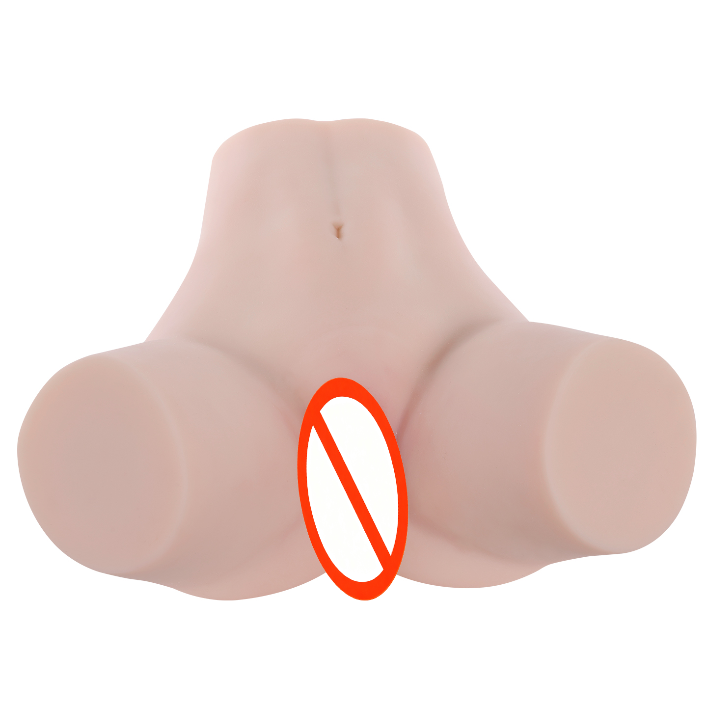 Pocket Pussy Male Masturbator (Skin Color) - 3D Lifelike Soft Butt, 3-Channel , Realistic Stroker for Men Solo Intimate Pleasure