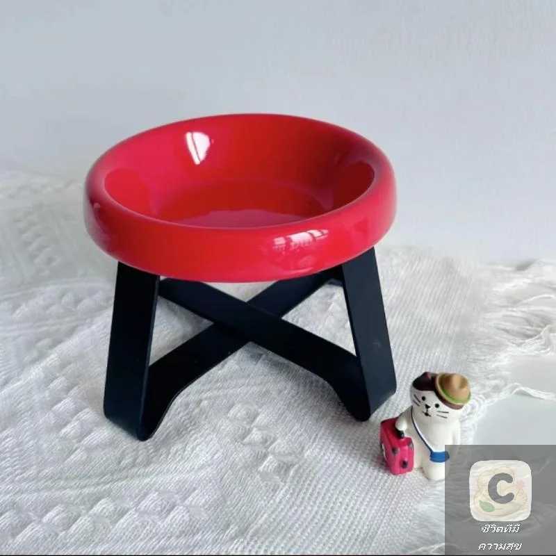 New Spine Protection Pet Bowl High Feet Neck Protection Cat Bowl With Stand Pet Food Bowl Pet Supplies J251113