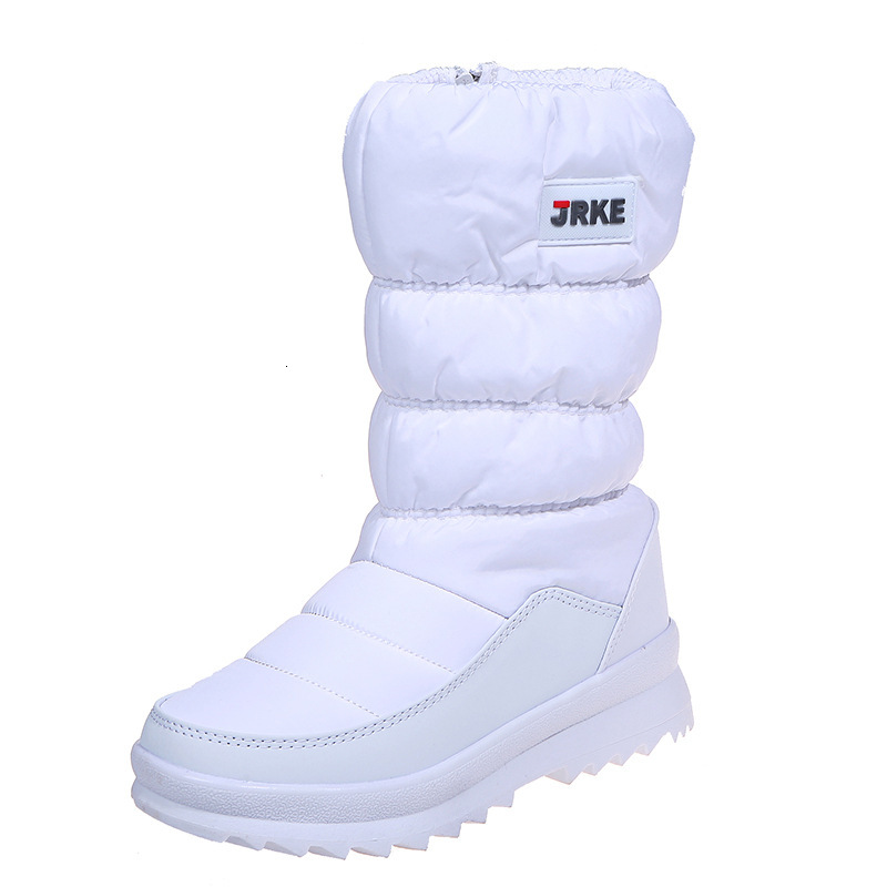 Cross border plus size autumn and winter new wool lining thick snow boots women's cotton boots snow boots designer shoes