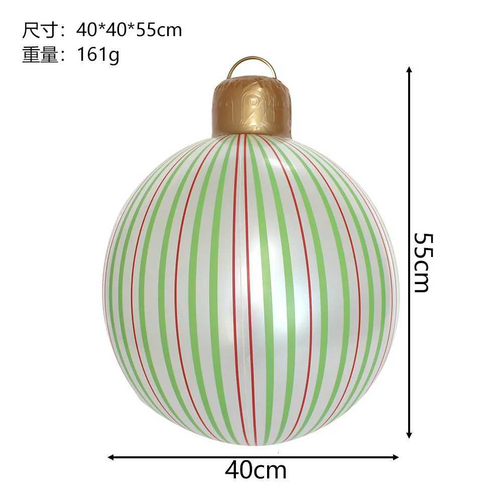 Multiple Styles 40cm Giant Inflatable Christmas Ball Outdoor Decoration Christmas Snowman PVC Inflatable Decorated Ball C251030