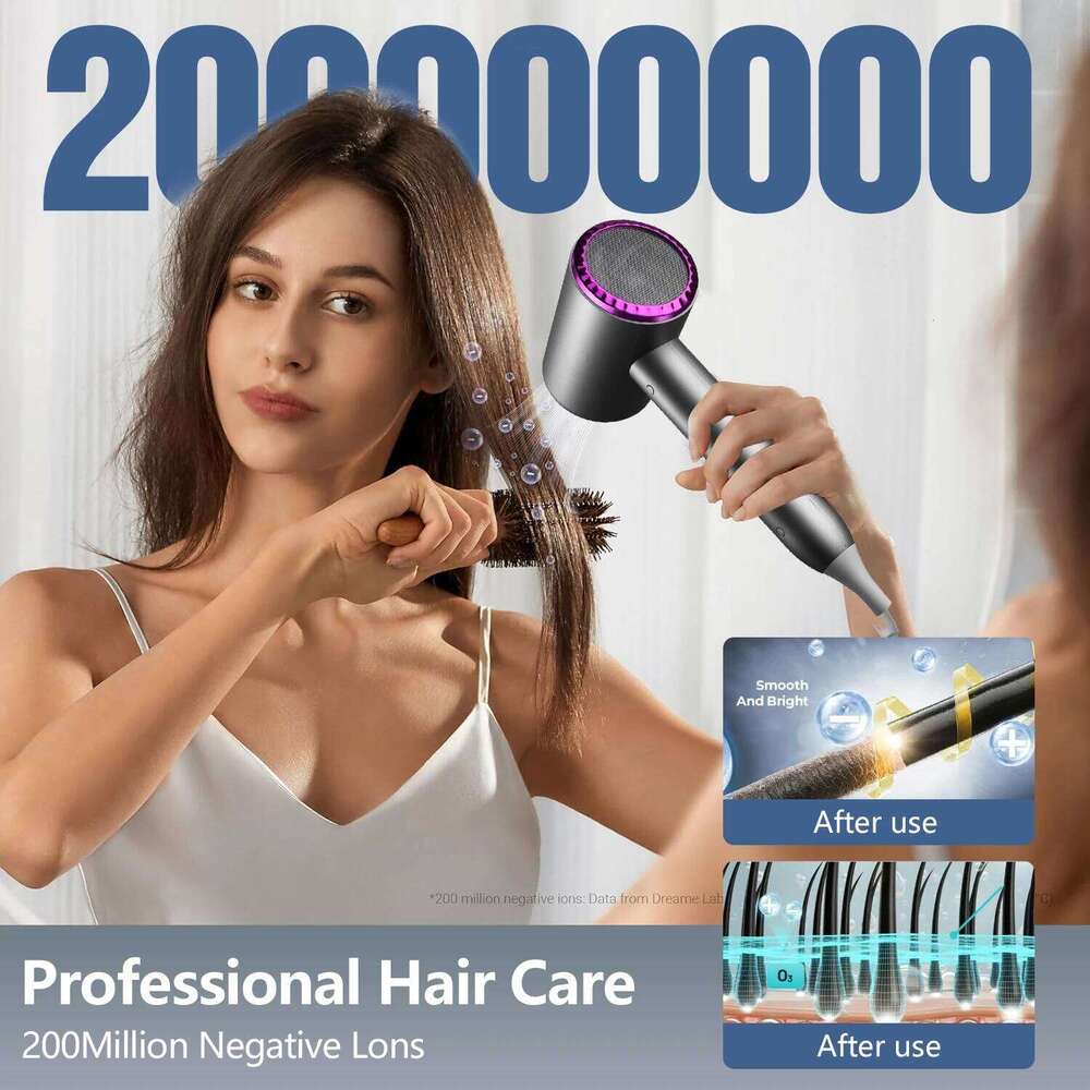 Professional Diffuser, 1875W Blow Ionic Hair Dryer for Women with Constant Temperature 2 Heat & 3 Speed Se