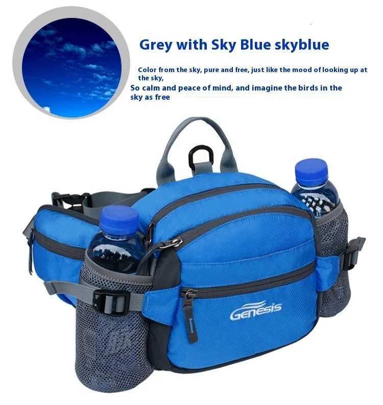 Bike Riding Cycling Running Fishing Hiking Waist Bag Fanny Pack Outdoor Belt Kettle Pouch Gym Sport Fitness Water Bottle Pocket H251029