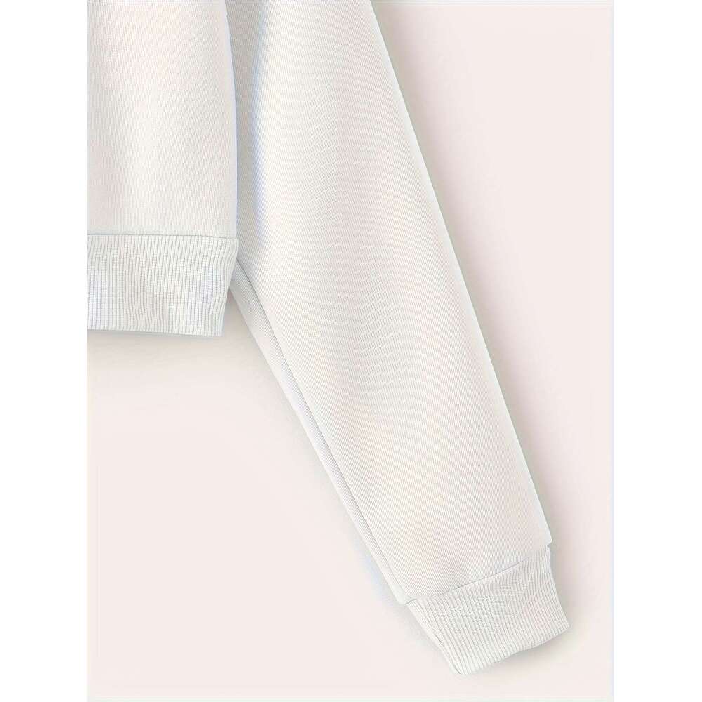 Casual Fashion Short Hoodie Zipper Cardigan Sweatshirt Set For Spring Autumn Winter Available In Three Colors Beige Black And White