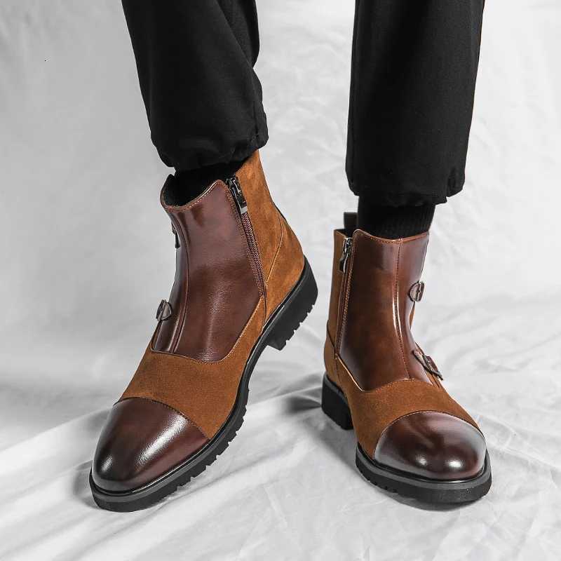 British Style Design Mens Chelsea Boots Fashionable and Versatile Trendy Mens Business Casual Shoes Z251029