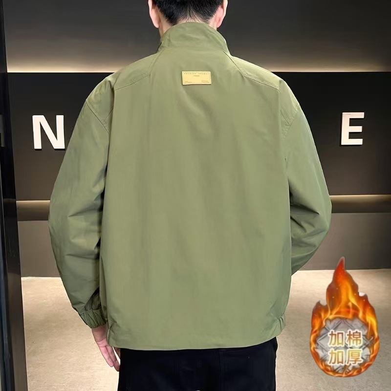 New Designer Coat Trendy Men's Workwear Jacket Stand Collar Stylish Coat Men's Casual Spring Autumn Jacket