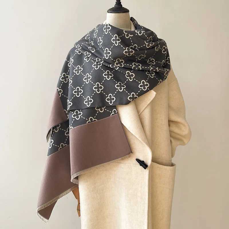 Warm ShAWl Women Scarf A Cashmere Winter Blanket WrAPs Casual Print Bufanda Travel Poncho Stoles EcharpeW251030