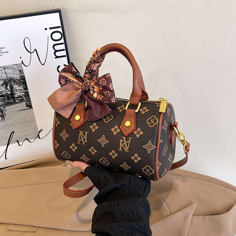 Boston Classic Print Simple Elegant Commuting Travel Special Offer Handbag Shoulder Women's Bag designer bag