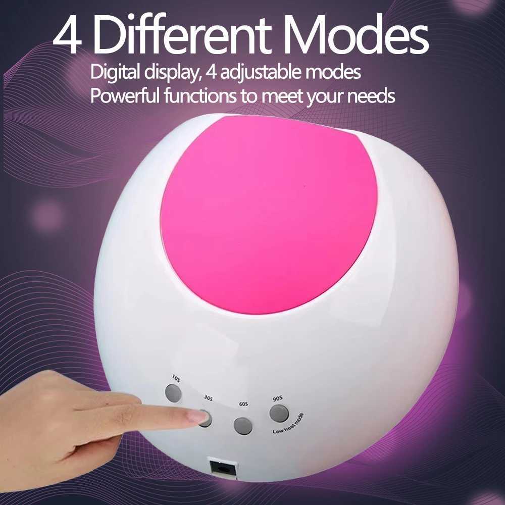 YIKOOLIN SUN2C UV Nail Lamp 48W LED Nail Light Compatible with All Gel Types with 4 Timer Settings Quick Drying Nail Dryer L251030