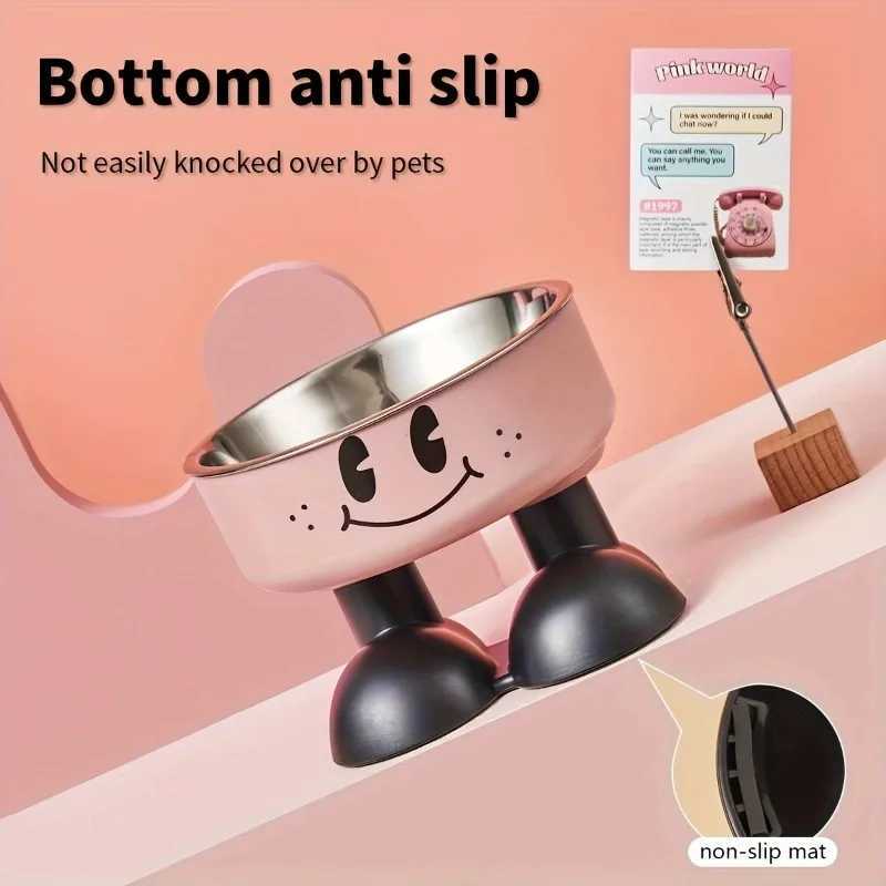 Elevated Dog Cat Bowl Stainless steel Food Water Bowls Raised No Spill Pet Feeder bowl for Puppy Small Medium Large Dogs Cats J251113