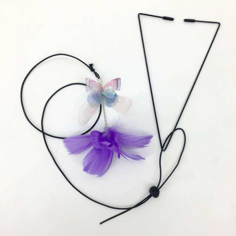 Interactive Cat Toy Cats Mouse Toys Hanging Door Retractable plaything Funny Selfhey kitten Scratch Rope Mouse Toy Pet Products S251029