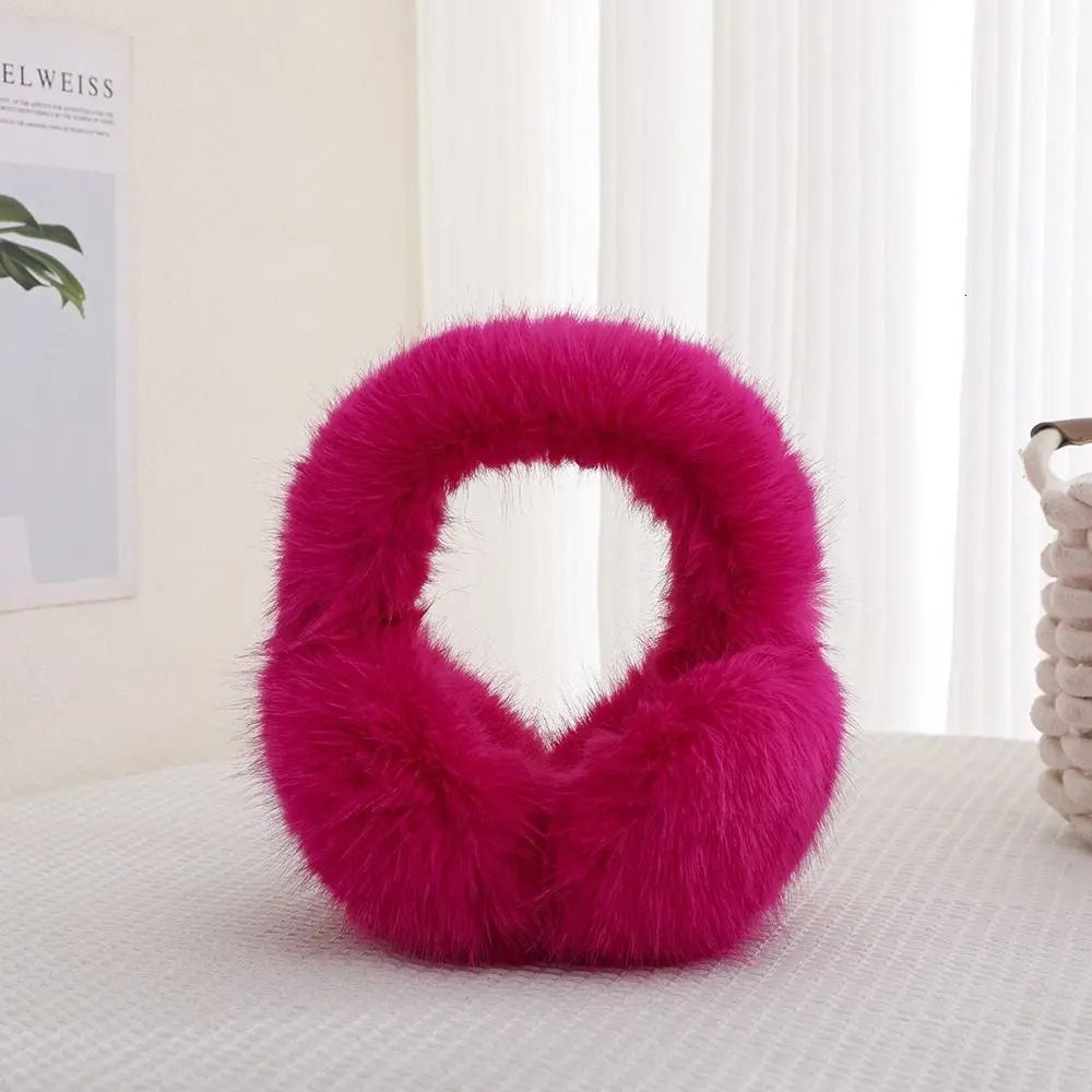Fashion Winter Warm Soft Plush Earmuffs Ear Warmer Women Men Foldable Earflaps Cold Protection Faux Fur EarMuffs 251024