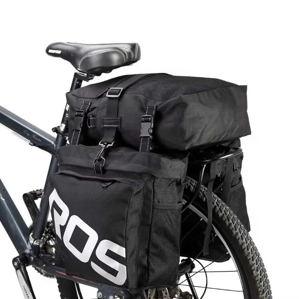 Mountain Road Bicycle Bike 3 in 1 Trunk Bags Cycling Double Side Rear Rack Tail Seat Pannier Pack Luggage Carrier H251029