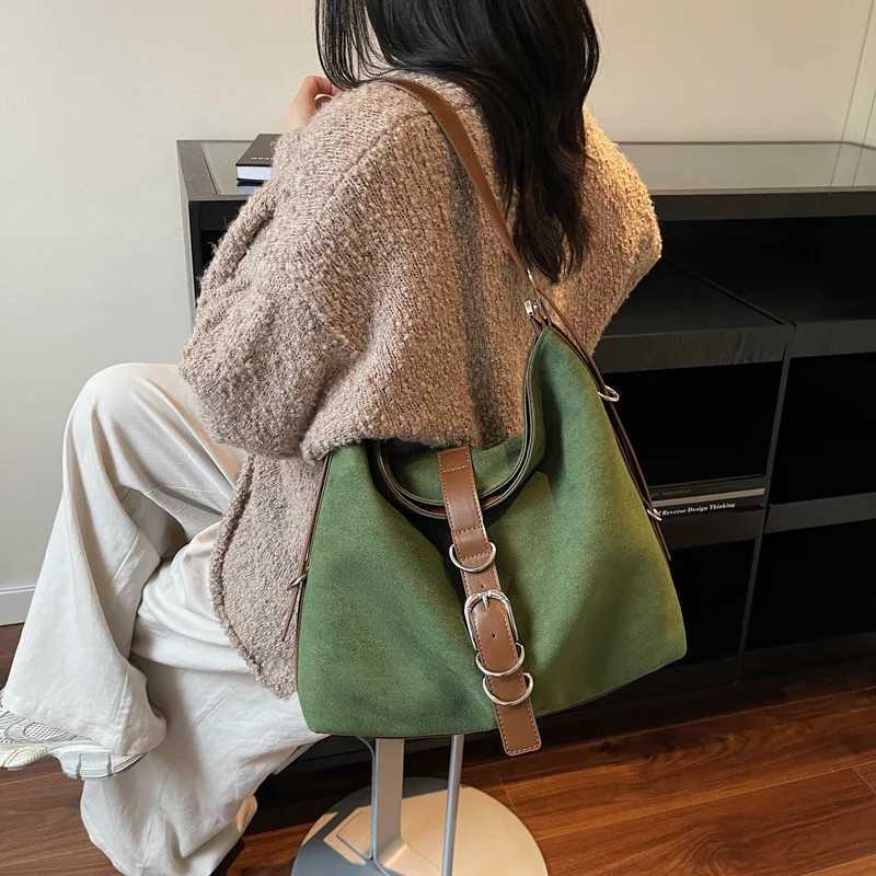 Designer bag Suede Tote Bags for Wen Shoder Bags Trendy Fiable Bucket Bag Large Capacity Crossbody Bags for Wen Bolsos Mujer Y251029