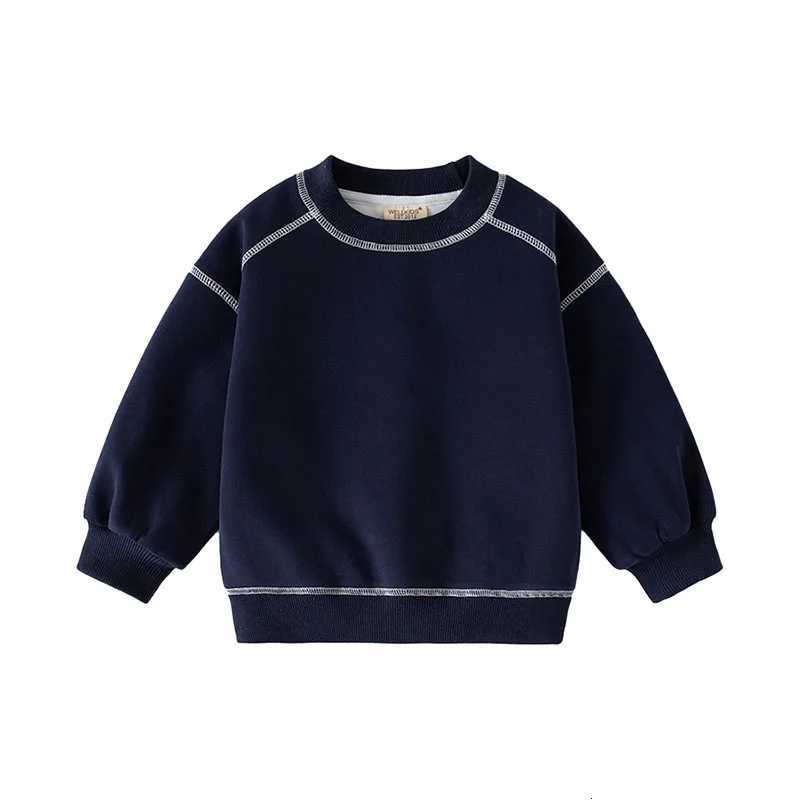 MILANCEL New Spring Kids Hoodie 26T Girls Cute Contrast Color Pullover Thin Style Children Loose Boys SweatshirtT251030