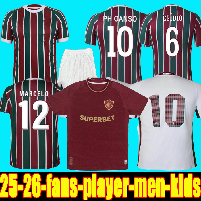 25 26 Fluminense Mens Soccer Jerseys 2025 2026 Training Wear FRED G. CANO FELIPE MELO PH GANSO LUIZ HENRIQUE ANDRE NONATO Home Away 3rd Goalkeeper Football