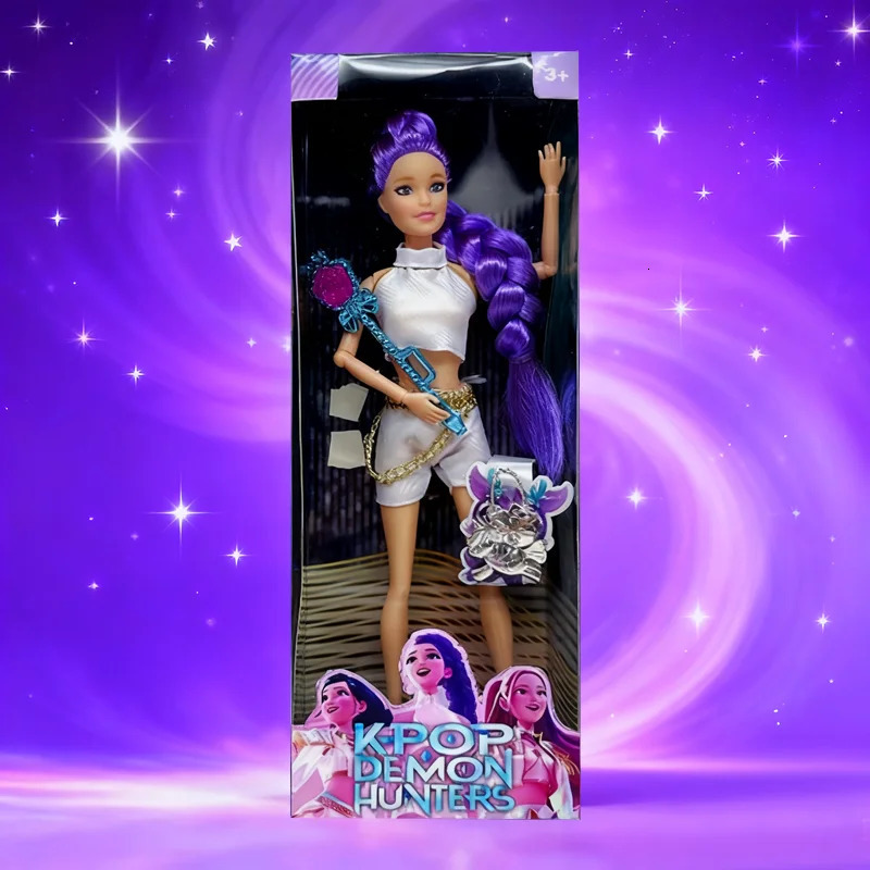 With Delicate Texture Anime 30CM KPop Demon Hunters Doll Vinyl Toy Rumi Mira Zoey Birthday Surprise Gift For Girls 251029