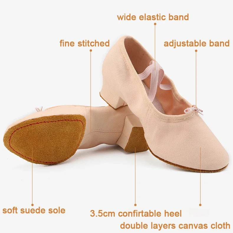 Quality Leather Ballet Dancing Shoes For Women Low Heel Genuine Leather Girls Ballet Jazz Dance Shoes Belly Yoga Teacherss Shoe 251023