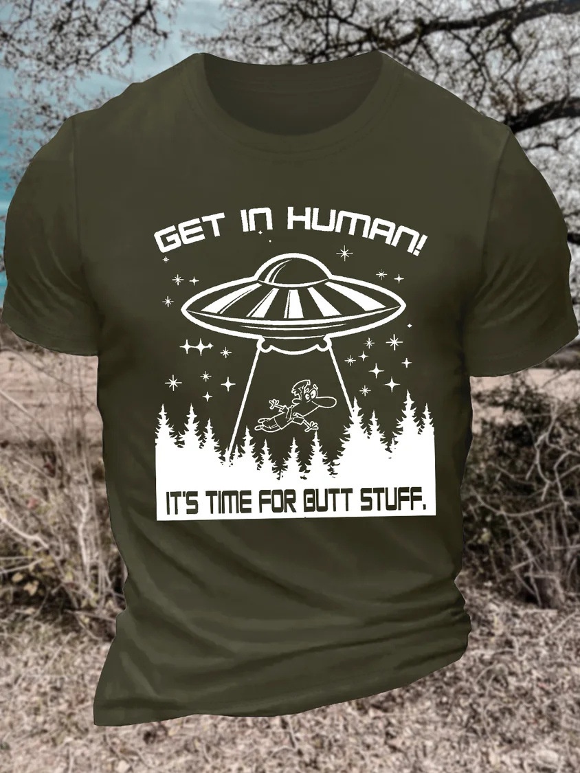 European and American Oversized Fun Graphic Print Cotton Crew Neck Casual Letter T-Shirt - TT7298