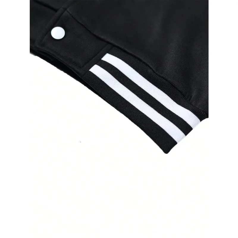 Mens casual solid color hooded baseball jacket autumn and winter style unisex high quality streetwear tops mens 251028