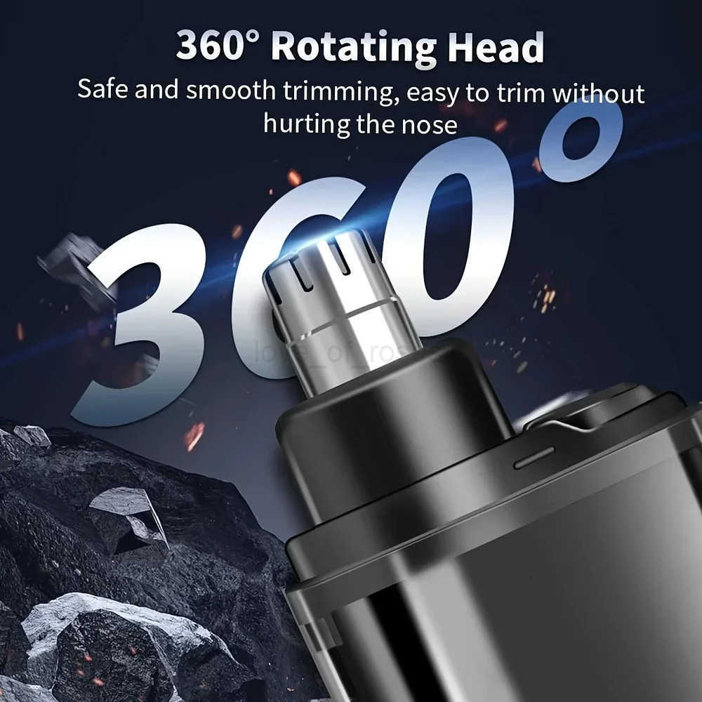 Mens Electric Nose Ear Hair Trimmer USB Rechargeable Clipper Portable Mini Fast Charging Grooming Tool Z251030