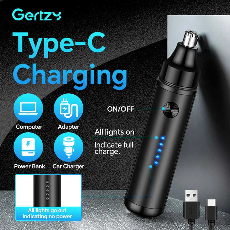 Painless rechargeable nose hair trimmer an efficient nose and ear hair trimmer the perfect holiday gift for daily beauty Z251030