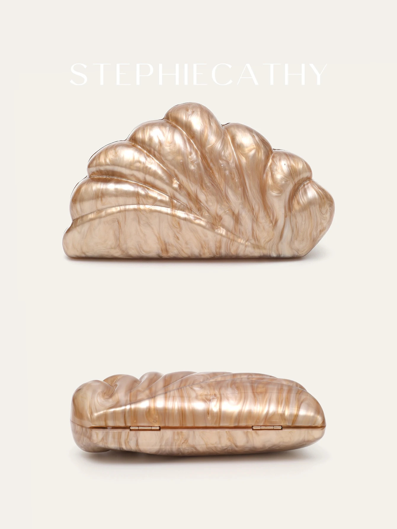 Women Elegant Fashion Wing Shaped Acrylic Clutch fits Cell Phone Long Chain Handbag Evening Bag Wedding Bride Purse 251023