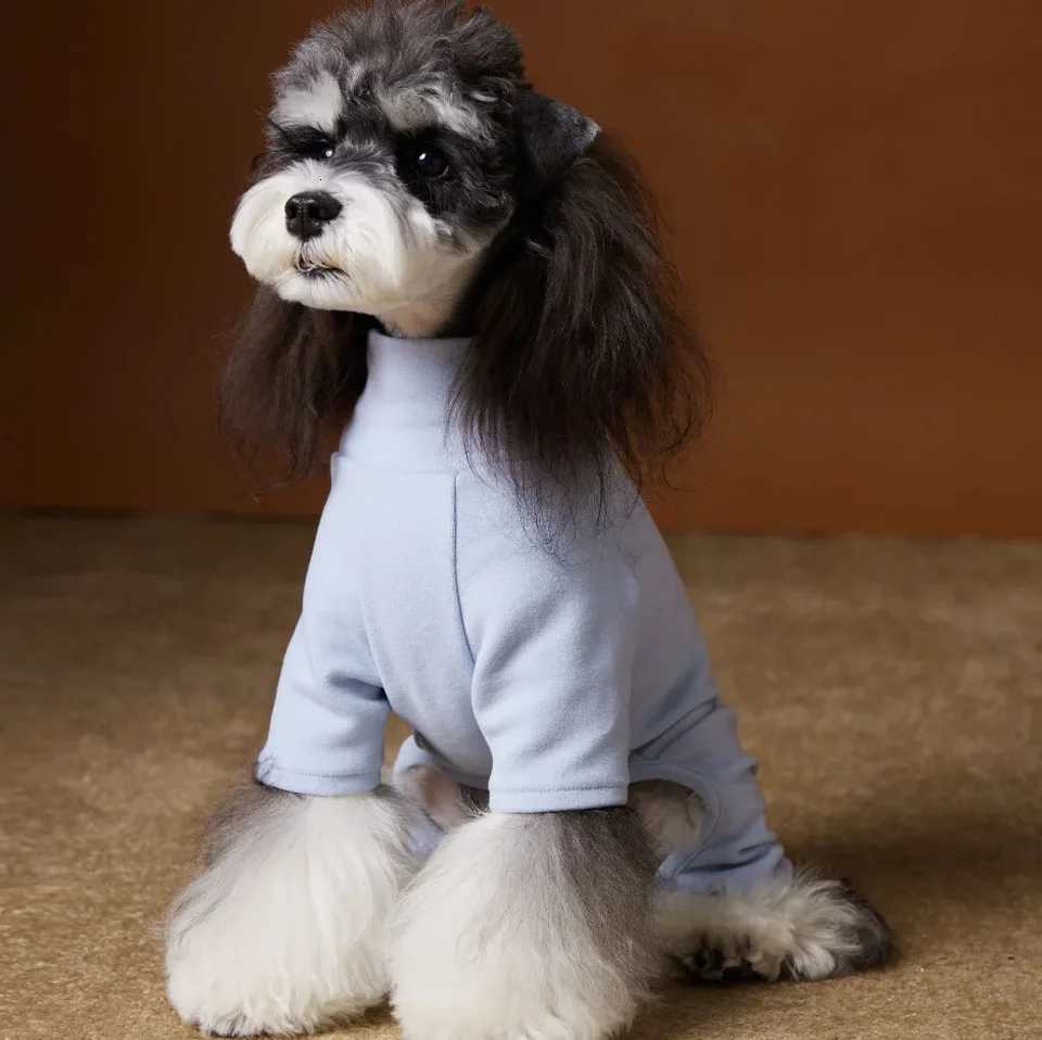 Winter Warm Fleece Dog Pajamas Elastic Four Legs Clothes for Small to Large Dogs Cozy Elasticity Sleepwear in Cold Weather C251030