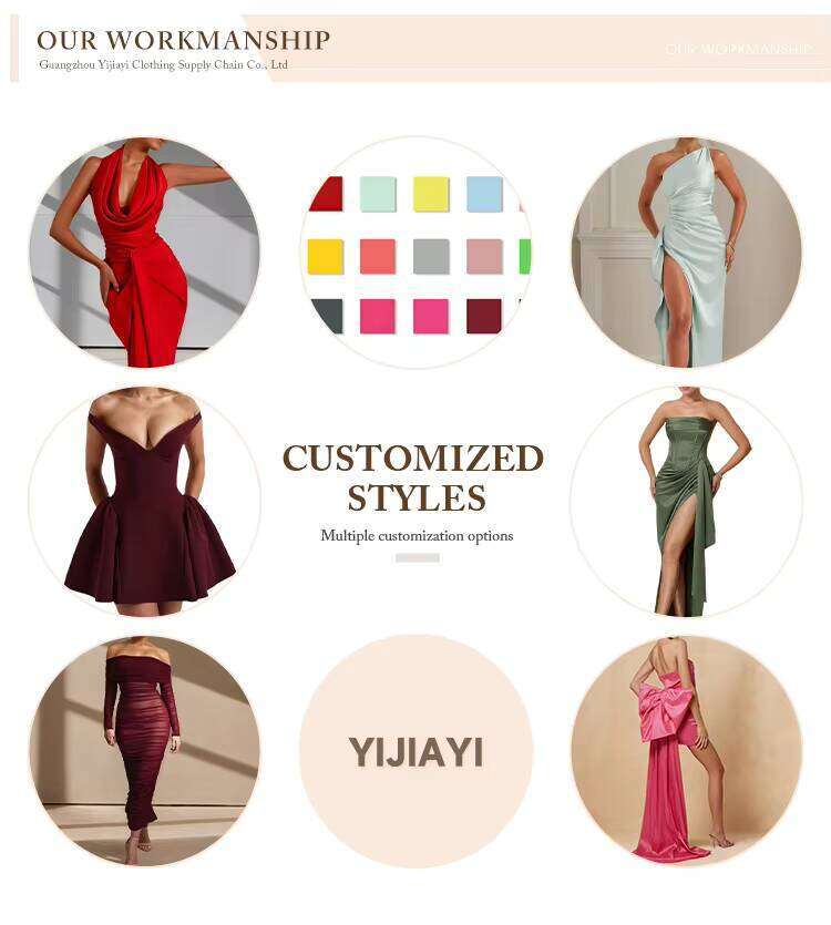 2025 Clothing Solid Color Ruffled Christmas Casual Dress Elegant Women's Wear prom