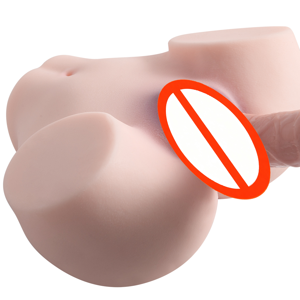 Pocket Pussy Male Masturbator - 3D Lifelike Soft Butt, Vagina & Anal Channels, Realistic Stroker, Men's Adult Sex Toy (Skin Color)