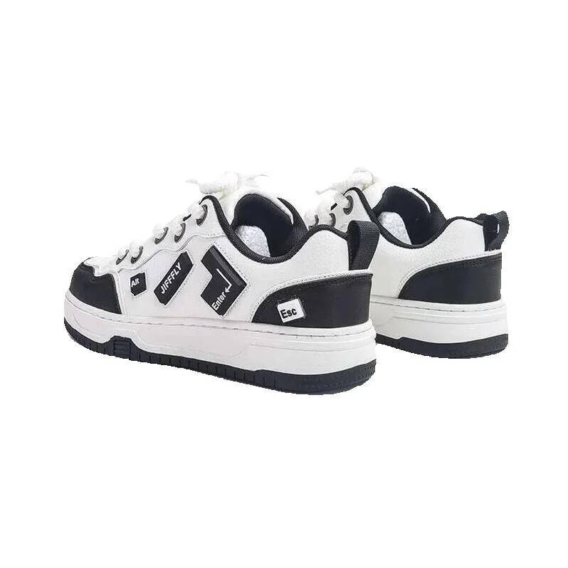 Jifffly 2025 Summer New Men's Sneakers Versatile Loafers Couple Black and White Casual Sports Trendy Shoes Wear-resistant Comfortable