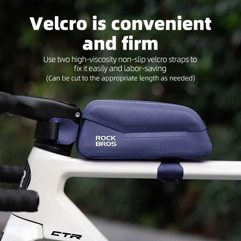 ROCKBROS Bike Top Tube Bag Magnetic Waterproof TPU Bike Frame Front Pack Mountain Bike Riding Storage Bag Cycling Accessories H251029