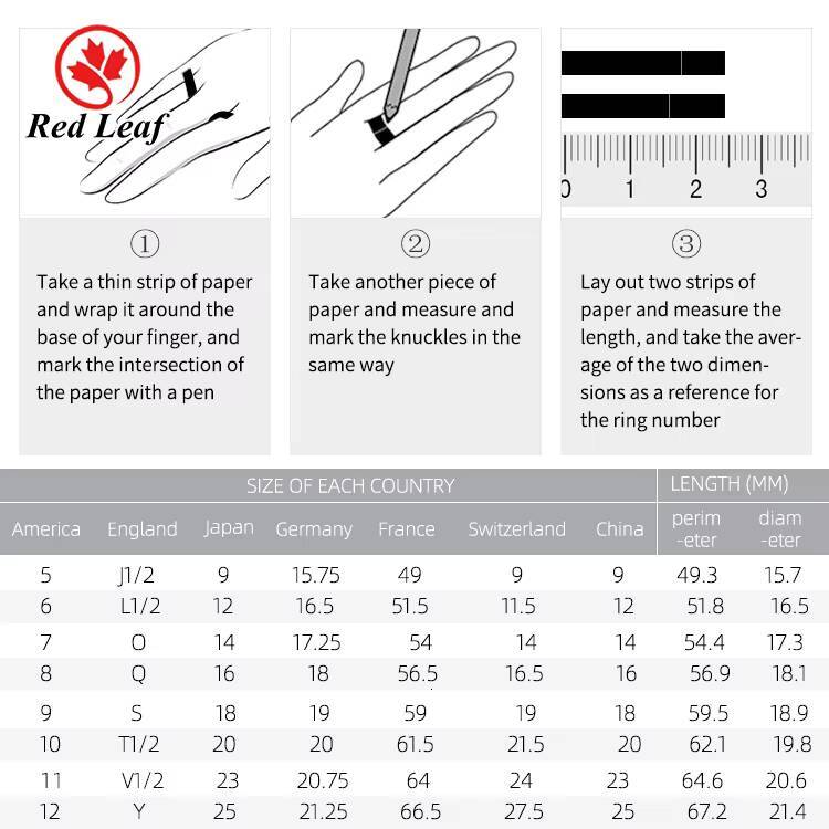 Redleaf Fashion Rings for Men Moissanite Diamond Gemstone Jewelry Women Silver Gold Plated Ring