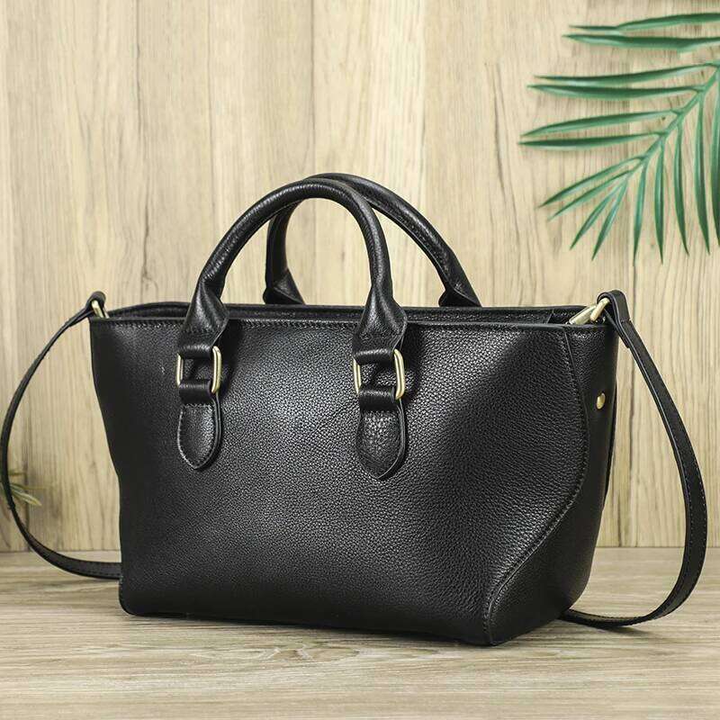 Contact's Genuine Leather Women Crossbody Top Handle Fashion Adjustable Strap Female Shoulder Bag Tote Handbag