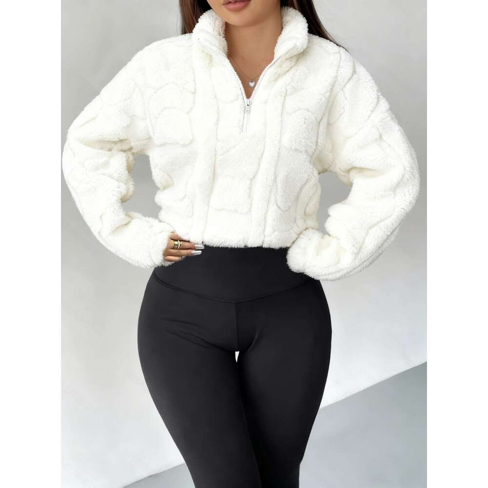 SPECHIR Sweatshirt SPECHIR Women S Soft Fleece Lined High Neck Zip Up Sweatshirt Elegant Pullover With Full Zip Closure Hine Washable Solid Color Cozy