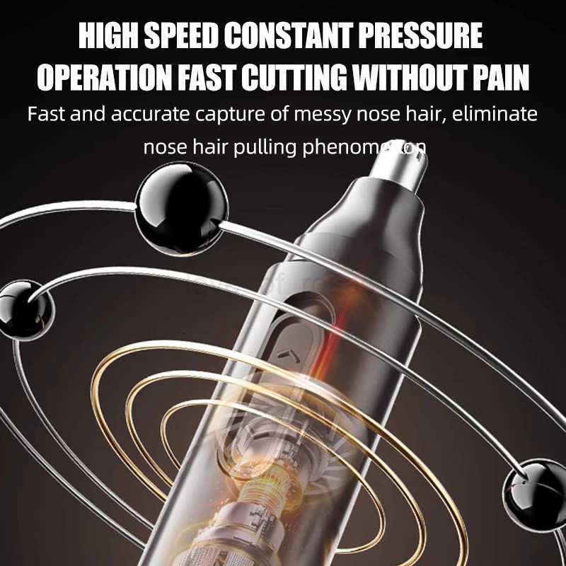 Electric nose hair trimmer is simple atmospheric and easy to store suitable for carrying around during travel Z251030