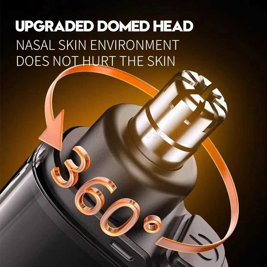 2025 New Electric Nose Hair Trimmer Mini Pocket Nose Ears Hair Eyebrow Trimmer for Men Rechargeable Clipper home appliance Z251030