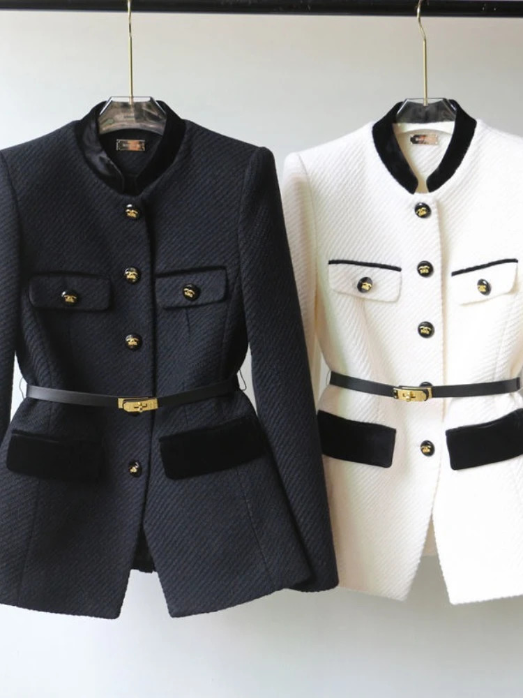 Fashion Temperament Single Breasted Loose Womens Suit Coat in Spring Autumn Long Sleeve Casual Ladies Blazer Jacket Top 251015