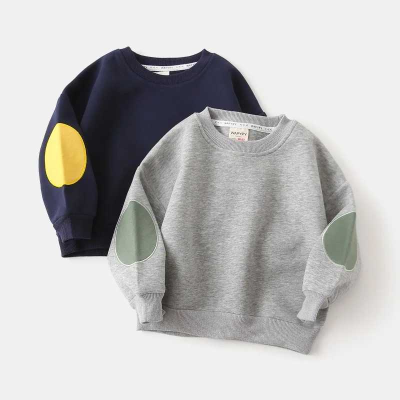 2025 Autumn Children Boy Sweatshirt Korean Style Round Collar Kid Boy Long Sleeve Tops Casual Soft Cotton Toddler Boy PulloverT251030