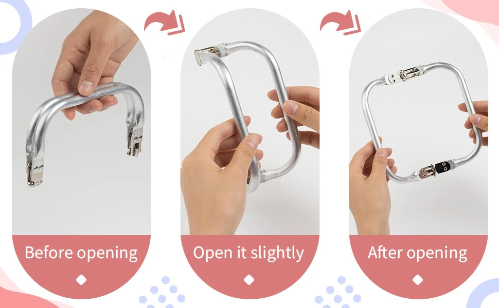 DIY Metal Purse Frame Handle Kiss Clasp Lock For Bag Sewing Craft Tailor Accessories Bag Frame For Purse Backpack Bags Parts 251030