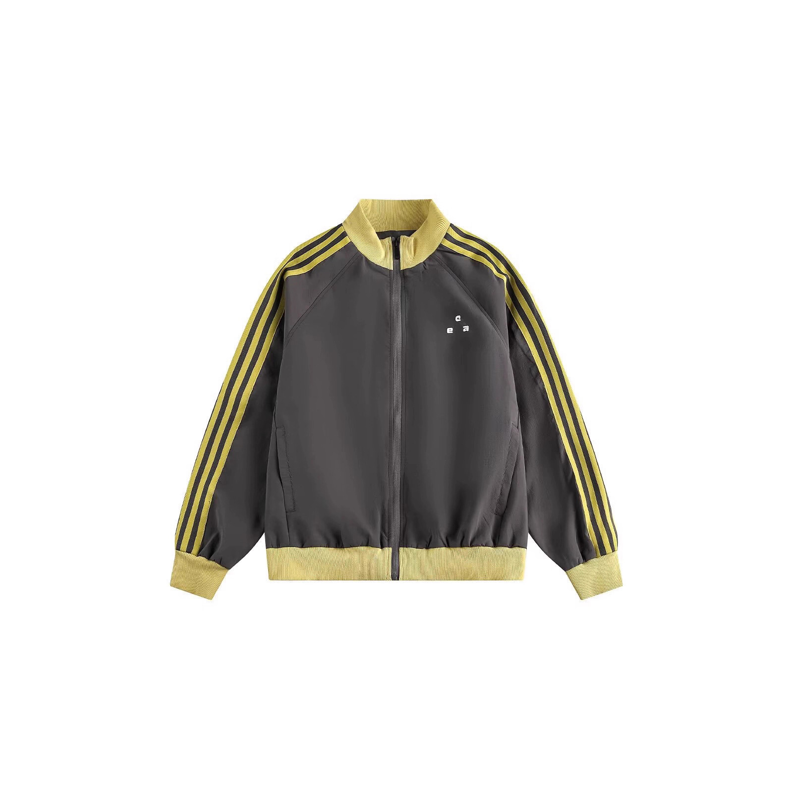 American Style Sports Striped Designer Coat Color-block Stand Collar Jacket For Men And Women 2025 Spring And Autumn New Casual Couple Coat