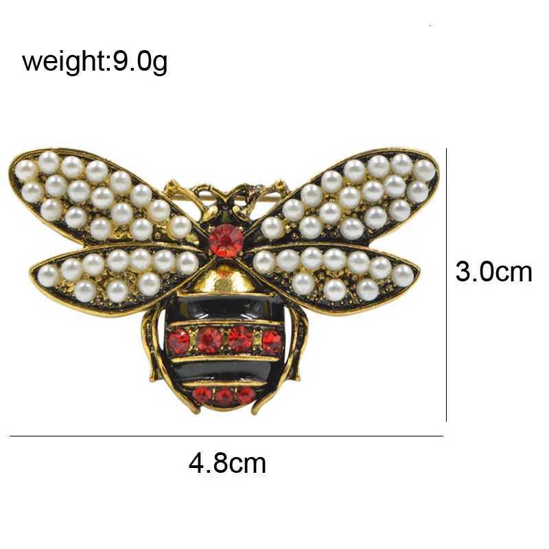 CINDY XIANG 2 Colors Choose Rhinestone and Pearl Bee Brooches for Women Vintage Jewelry Fashion Insect Pin High Quality Y251029