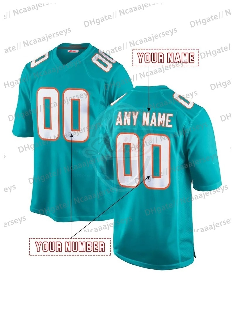 New Design Jaylen Waddle Football 2025 Rivalries Jerseys Tua Tagovailoa De'Von Achane Tyreek Hill Jordyn Brooks Dodson Jaelan Phillips Bradley Ch