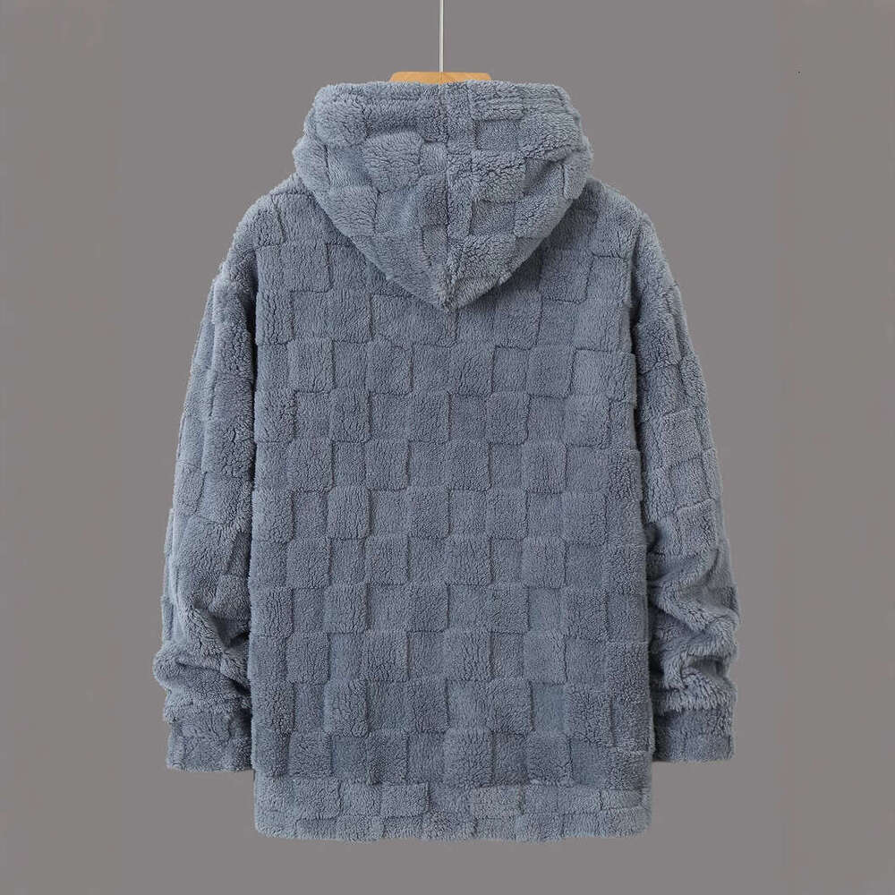 Ouma Autumn Winter New Slim Fit Round Neck Long Sleeve Checkered Personality Style Casual Base Shirt for Men